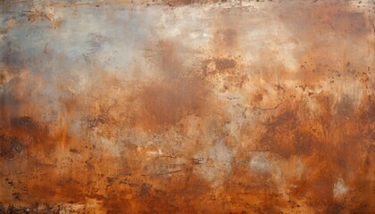 Rusted surface on a metal plate