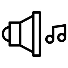 speaker icon, simple vector design