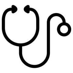 stetoscope icon, simple vector design