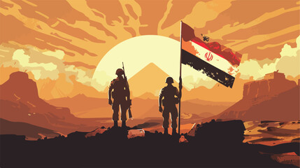 Memorial day for 6th October Egypt war - Arabic cal - obrazy, fototapety, plakaty
