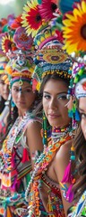 Fototapeta premium Transform traditional ceremonies into captivating visuals with a high-angle perspective Illustrate the beauty of cultural rituals