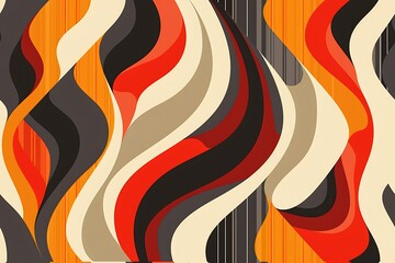 Abstract retro tile background. Vintage banner design.