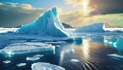 Fotobehang iceberg in polar regions © Mateus