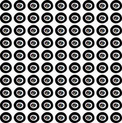 Colored rounds with thick walls form a texture