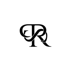 psr initial letter monogram logo design