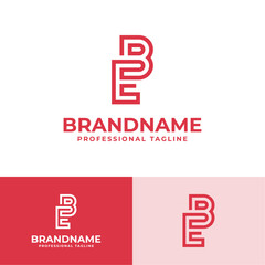Modern Initials EB Logo, suitable for business with EB or BE initials