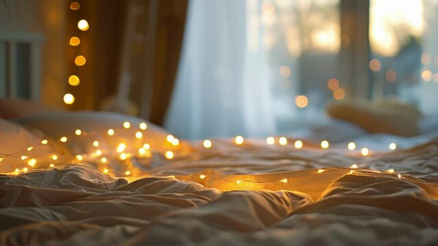 A photo of a students empty bed with led sheets representing the feelings of loneliness and absence that can arise from being away from familiar comforts.