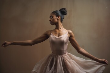 Graceful Ballet Dancer in Studio