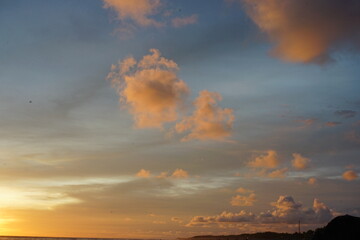 sunset in the clouds