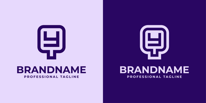 Modern Initials QY and YQ Logo, suitable for business with QY or YQ initials