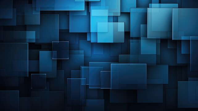 deep blue geometric abstract art background