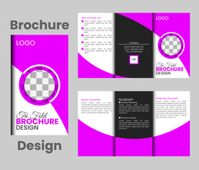 Elegant Tri-fold Brochure Design Template,