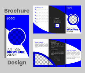 Elegant Tri-fold Brochure Design Template,