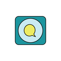 message chat vector type icon