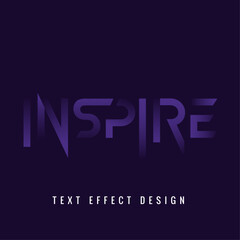 Inspire text effect design