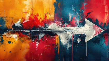 Paint on a wall background for graphics use. Created with Ai