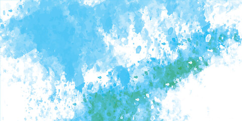 White and blue watercolor background painting with cloudy distressed texture and marbled grunge, watercolor background concept, vector art. illustration.	
