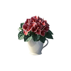 Obraz premium Begonia flower with transparent background