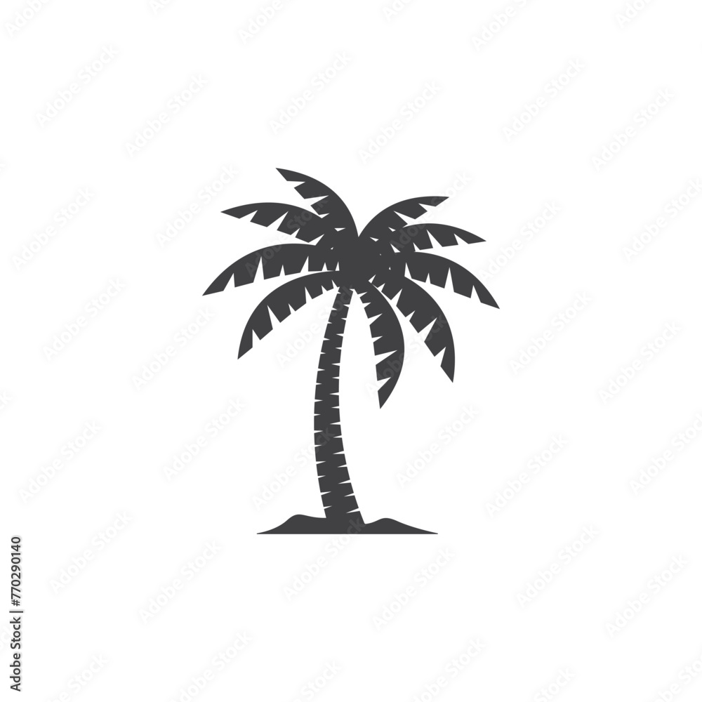 Canvas Prints palm tree icon design