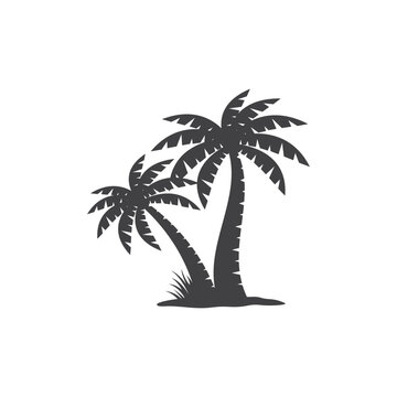 palm tree icon design