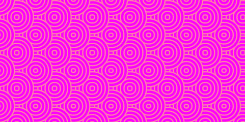 Obraz na płótnie Canvas Overlapping Pattern Minimal diamond geometric waves spiral abstract circle wave line. pink seamless tile stripe geometric create retro square line backdrop pattern background.