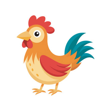 Rooster, Chicken - Bird, Icon Symbol, Chicken Meat, Vector