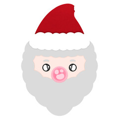 Cute Santa Claus Cartoon illustration Santa Claus Head Cartoon Santa Head Cartoon