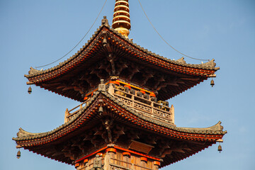 Fototapeta premium Lingshan Town, Nianhua Bay, Wuxi city, Jiangsu province, eastern China