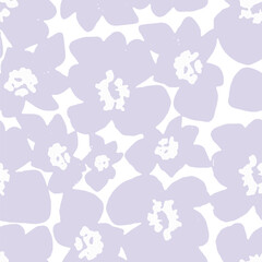 seamless background floral dotted gender neutral baby pattern. simple whimsical minimal earthy 2 tone color. kids nursery wallpaper or boho spotted fashion all over print. lilac white