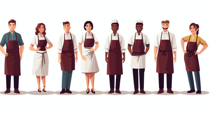 Workwear or Professional Staff Clothing with Chef 