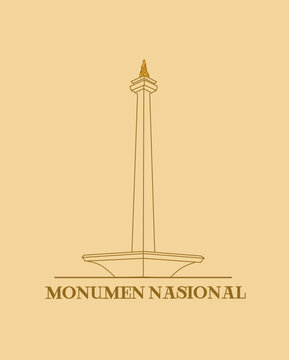Friday, 29 March 2024 - Majalengka Regency, West Java - Indonesia : Monumen Nasional or Monas is Indonesia iconic landmark that is located in Jakarta. 