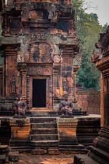 The beautiful Banteay Srei Temple in Siem Reap, Cambodia