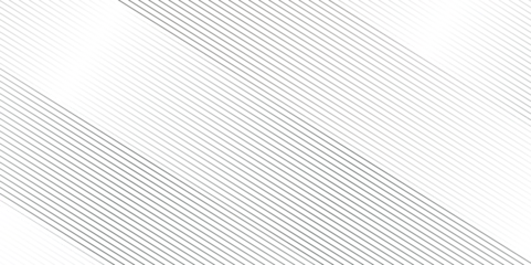 Afwasbaar fotobehang Vector gradient gray line abstract pattern Transparent monochrome striped texture, minimal background. Abstract background wave line elegant white striped diagonal line technology concept web texture. © MdLothfor