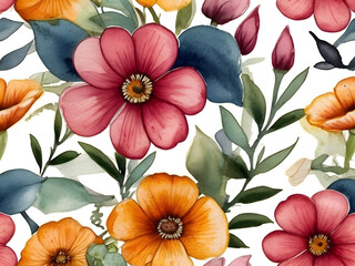 Botanical Background with Intricate Veins and Cells, Rendered in Watercolor for an Organic and Artistic Aesthetic"