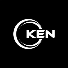 KEN Letter Logo Design, Inspiration for a Unique Identity. Modern Elegance and Creative Design. Watermark Your Success with the Striking this Logo.