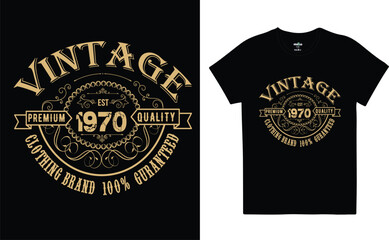 vintage typography t shirt design tamplate