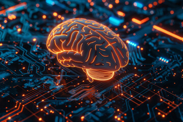 Circuit board within a brain