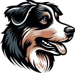 Fototapeta premium dog cartoon illustration vector, cute puppy art illustration for pet lover