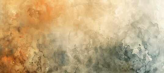 Vintage watercolor ink clouds texture background. Generative AI technology.	
 - obrazy, fototapety, plakaty