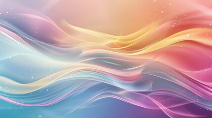 abstract background with vibrant colors and silky, flowing lines