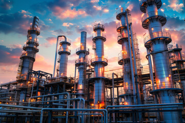 The oil and gas sector - refinery, manufacturing plant, petrochemical facility