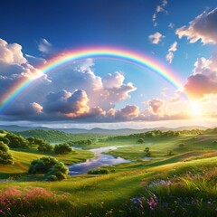 rainbow and beautiful sights
