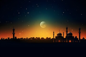 Majestic Opulence: A 3D White and Gold Mosque






