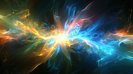 abstract glowing energy background glowing light burst