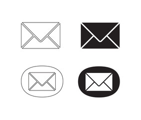 set of mail icons, you can use your any business or work site.