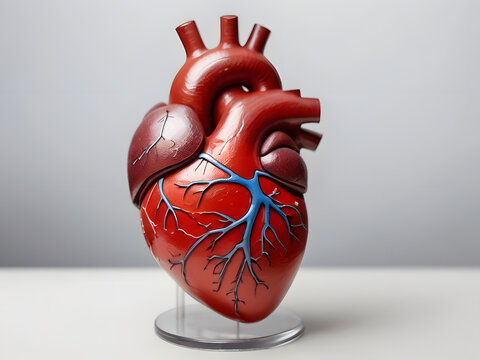 Isolated on White Background, Illustrated with Dashing Colors for an Engaging and Informative Study of Cardiac Physiology"