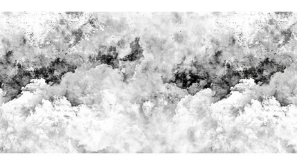 A black and white photo of a cloud with a white line in the middle. The photo has a mood of chaos and destruction