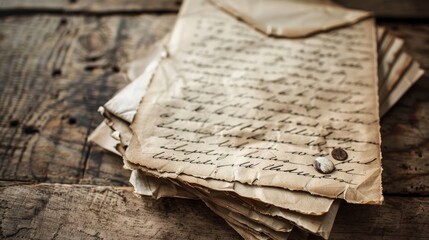 A handwritten letter from a loved one, with faded ink and the familiar scent of old paper. 