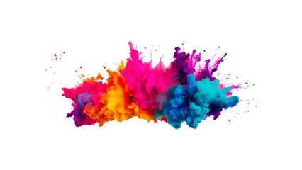 Set of watercolor circles brash multicolored. watercolor on white background. This is watercolor splash. It is drawn by hand transparent background.	