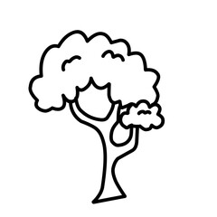 Vector trees,Scribbles of different trees.